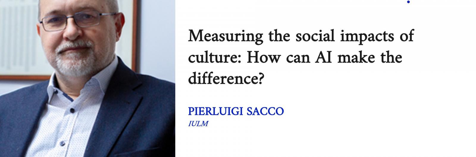 Measuring the social impacts of culture
